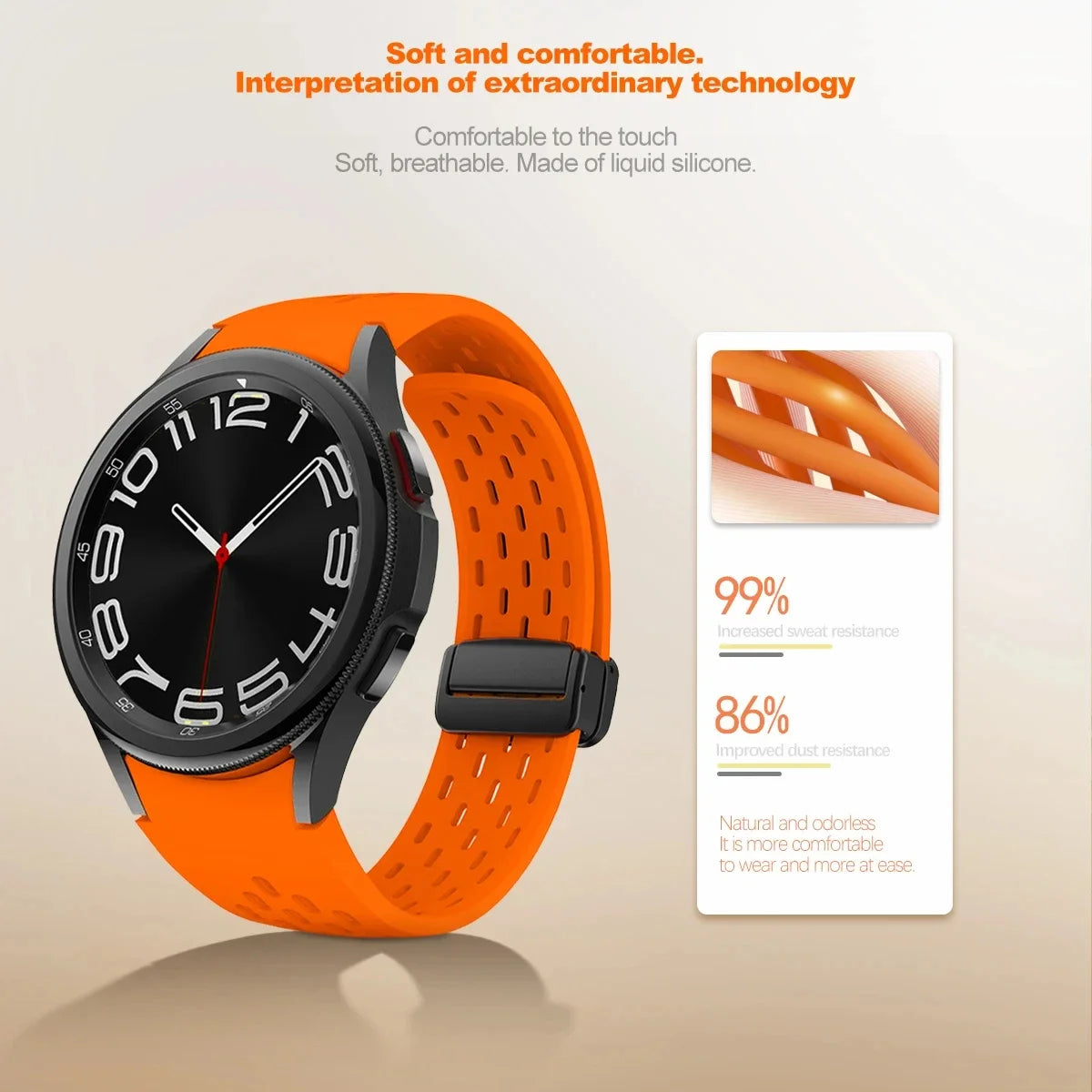 Astonishing Silicone Band for Samsung Galaxy Watch - Ideal Phone Accessories