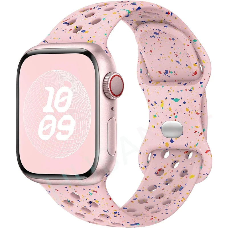Adorable Breathable Silicone Band for Apple Watch - Ideal Phone Accessories