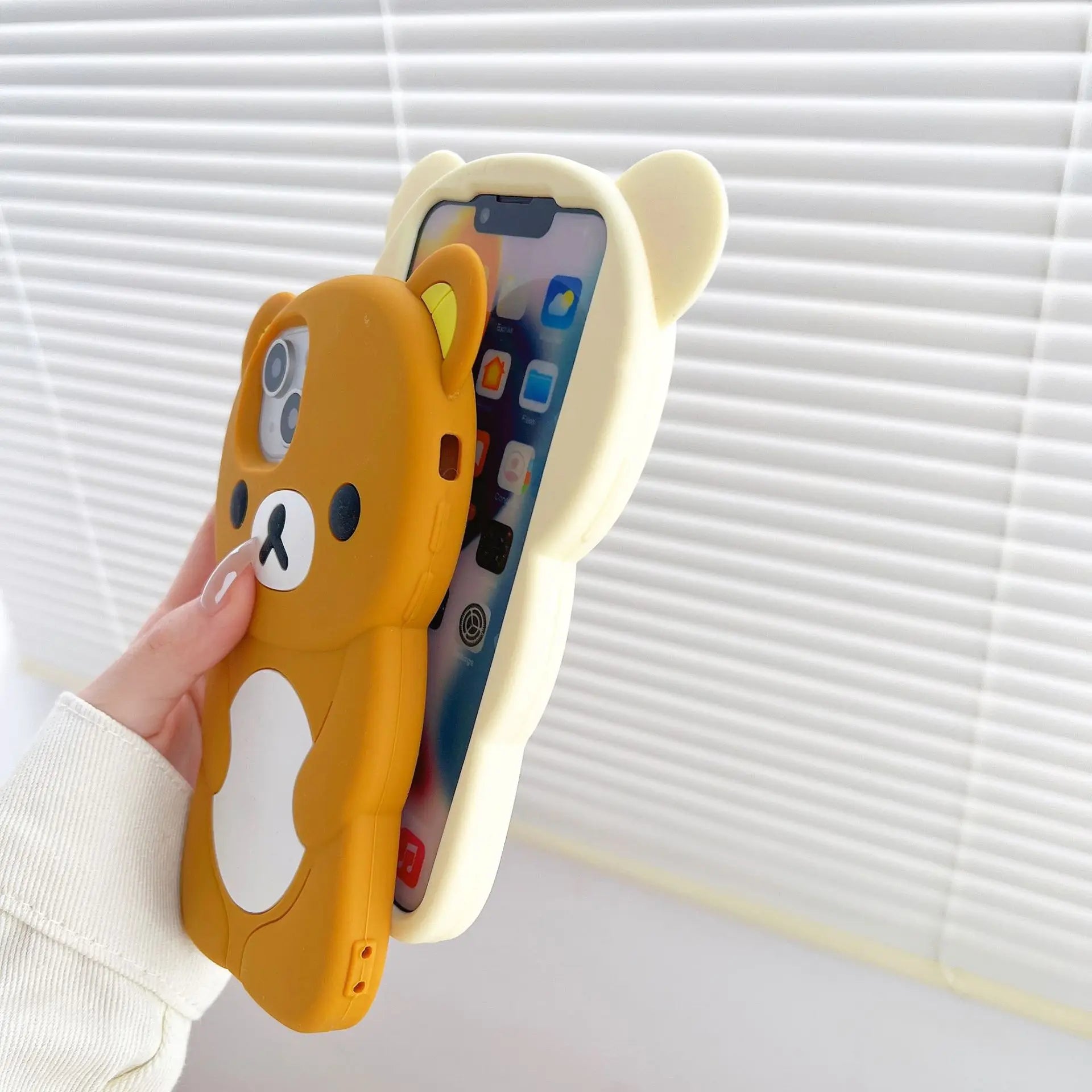 Lovely Silicone Soft Bear Cover Case for iPhone - Ideal Phone Accessories