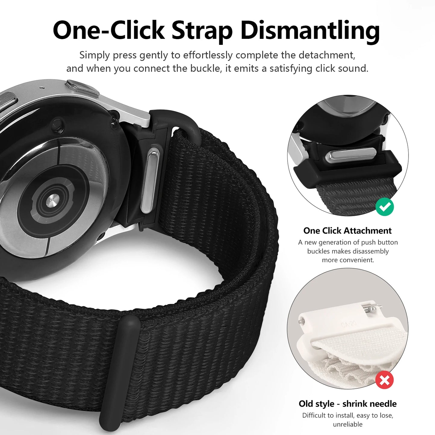 Elegant Nylon Band for Samsung Galaxy Watch - Ideal Phone Accessories