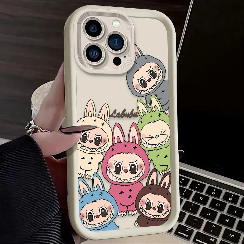 Lovely Cute Labubu Cartoon Case for iPhone - Ideal Phone Accessories