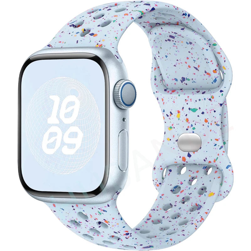 Adorable Breathable Silicone Band for Apple Watch - Ideal Phone Accessories