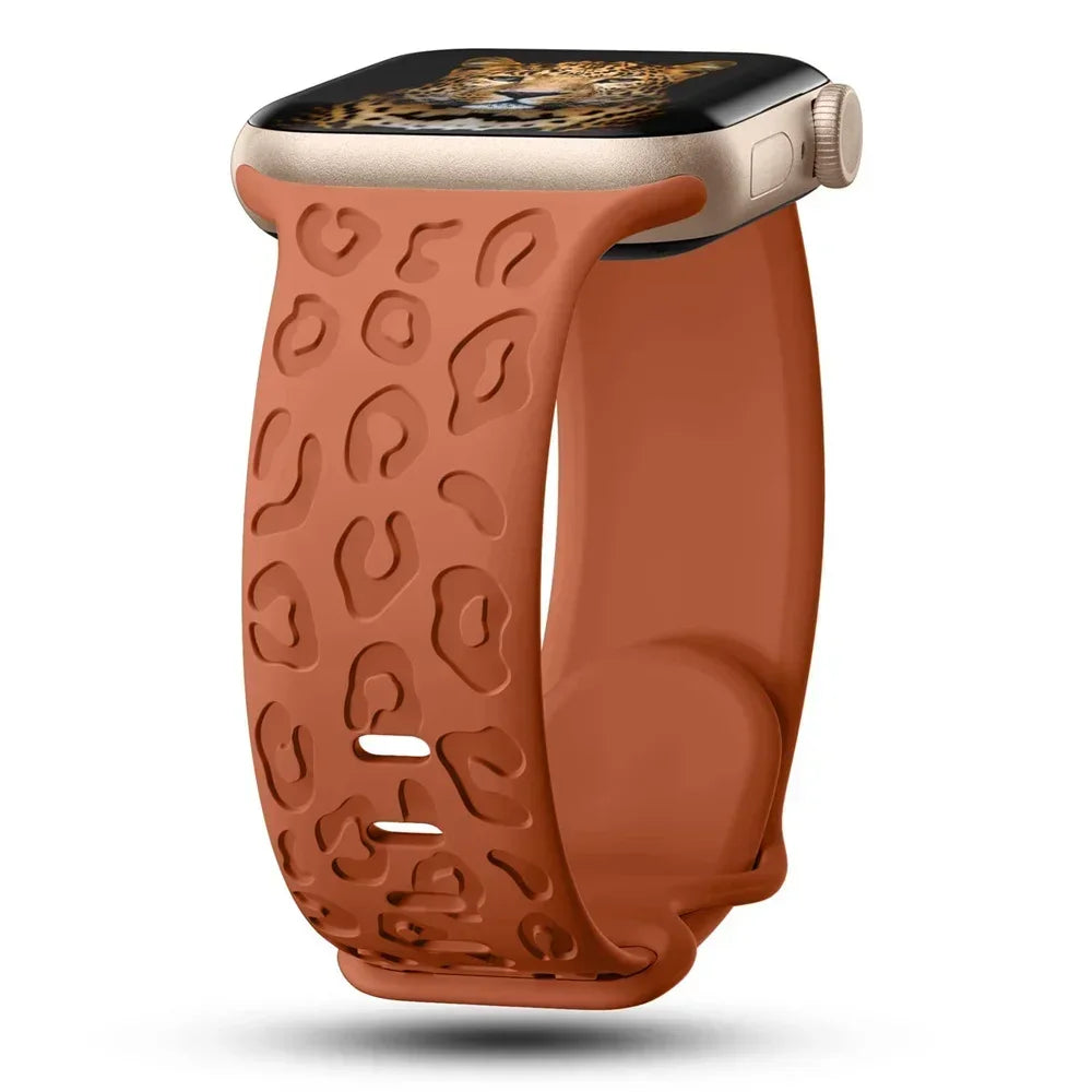Fashionable Leopard Print Band for Apple Watch - Ideal Phone Accessories