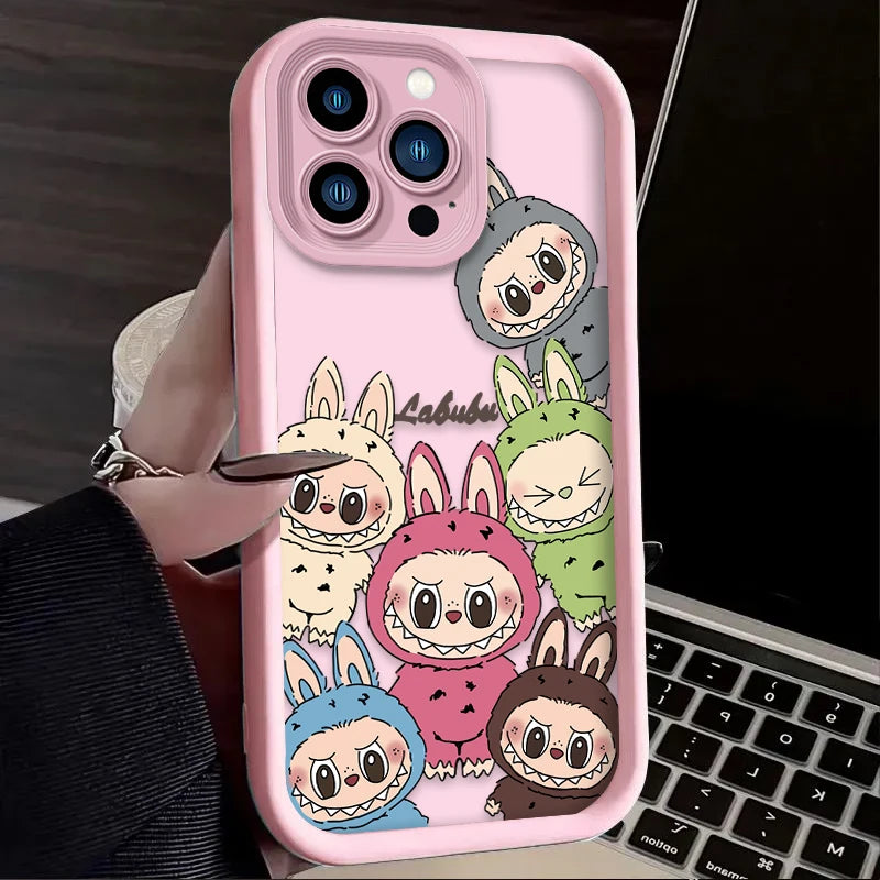Lovely Cute Labubu Cartoon Case for iPhone - Ideal Phone Accessories