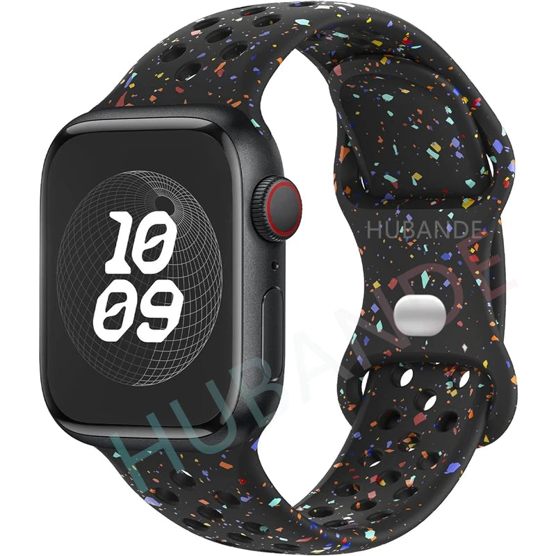 Adorable Breathable Silicone Band for Apple Watch - Ideal Phone Accessories