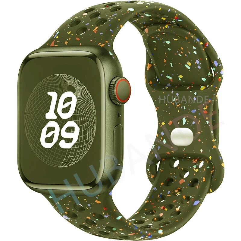 Adorable Breathable Silicone Band for Apple Watch - Ideal Phone Accessories