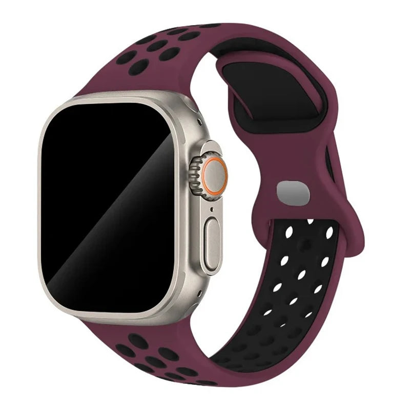 Adorable Breathable Silicone Band for Apple Watch - Ideal Phone Accessories