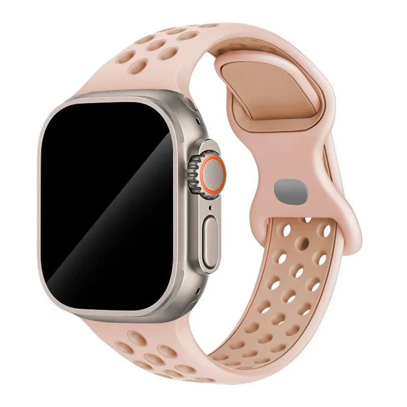 Adorable Breathable Silicone Band for Apple Watch - Ideal Phone Accessories
