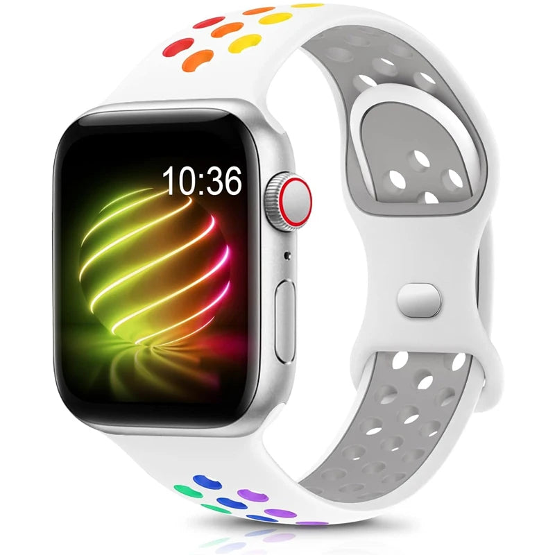 Adorable Breathable Silicone Band for Apple Watch - Ideal Phone Accessories