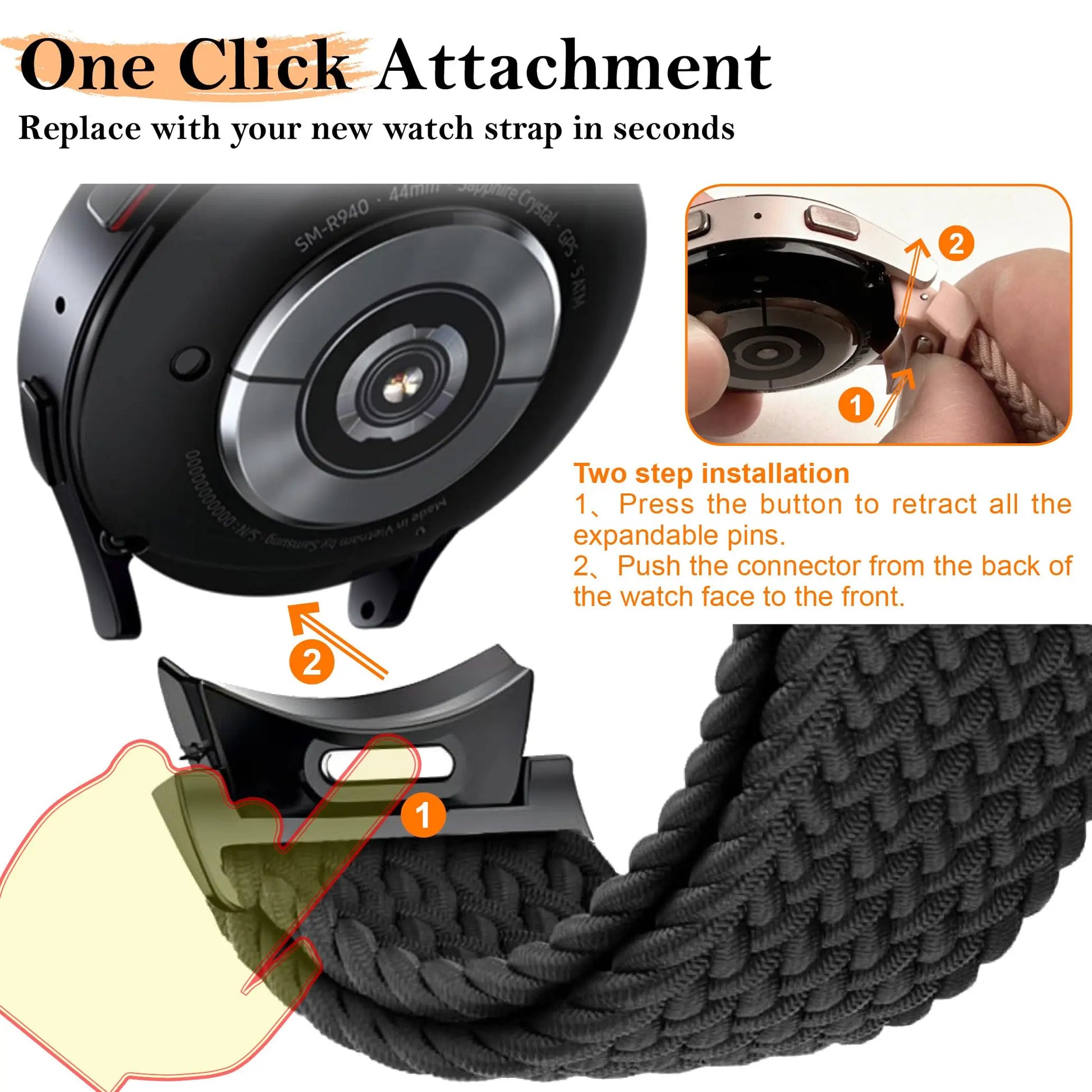 Amazing Braided Band for Samsung Galaxy Watch - Ideal Phone Accessories