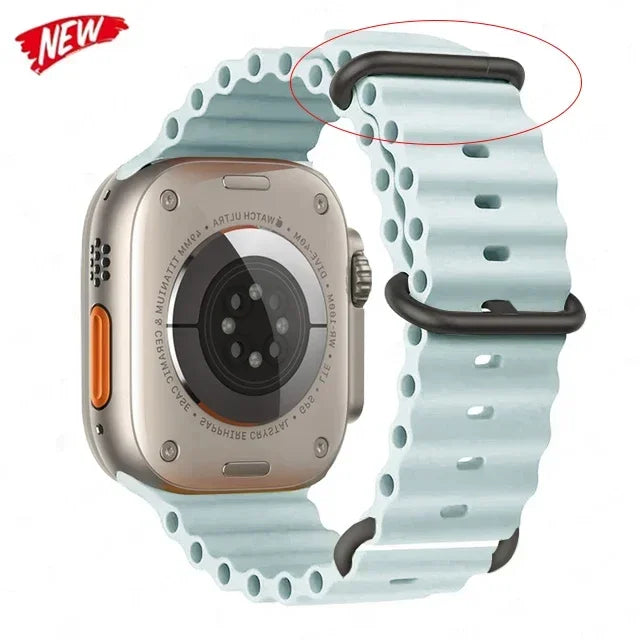 Elegant Ocean Silicone Band for Apple Watch - Ideal Phone Accessories