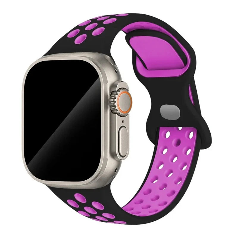 Adorable Breathable Silicone Band for Apple Watch - Ideal Phone Accessories