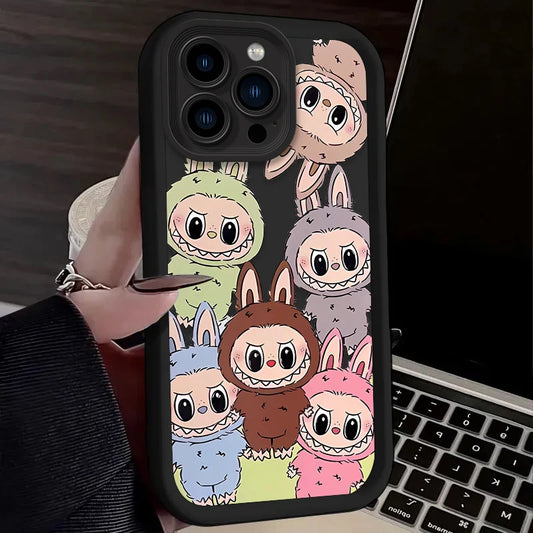 Lovely Cute Labubu Cartoon Case for iPhone - Ideal Phone Accessories