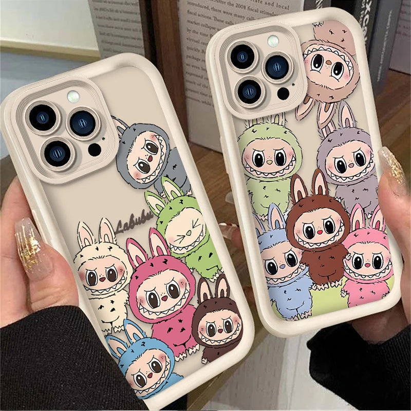 Lovely Cute Labubu Cartoon Case for iPhone - Ideal Phone Accessories