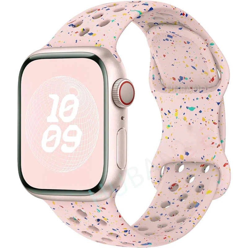 Adorable Breathable Silicone Band for Apple Watch - Ideal Phone Accessories