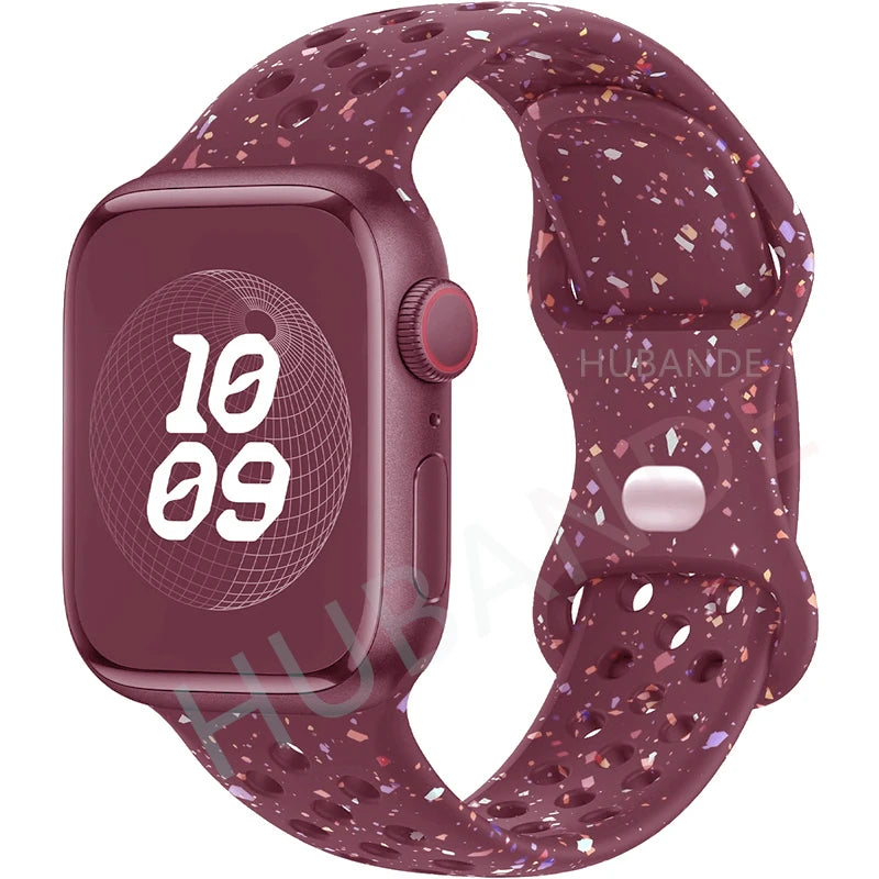 Adorable Breathable Silicone Band for Apple Watch - Ideal Phone Accessories
