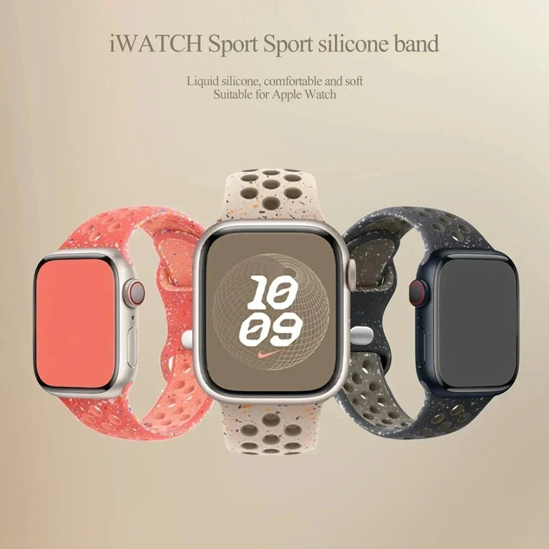 Adorable Breathable Silicone Band for Apple Watch - Ideal Phone Accessories
