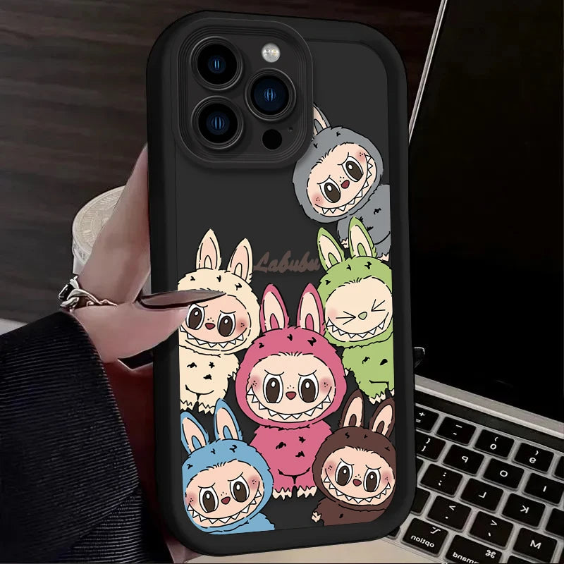 Lovely Cute Labubu Cartoon Case for iPhone - Ideal Phone Accessories