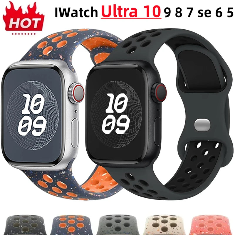 Adorable Breathable Silicone Band for Apple Watch - Ideal Phone Accessories