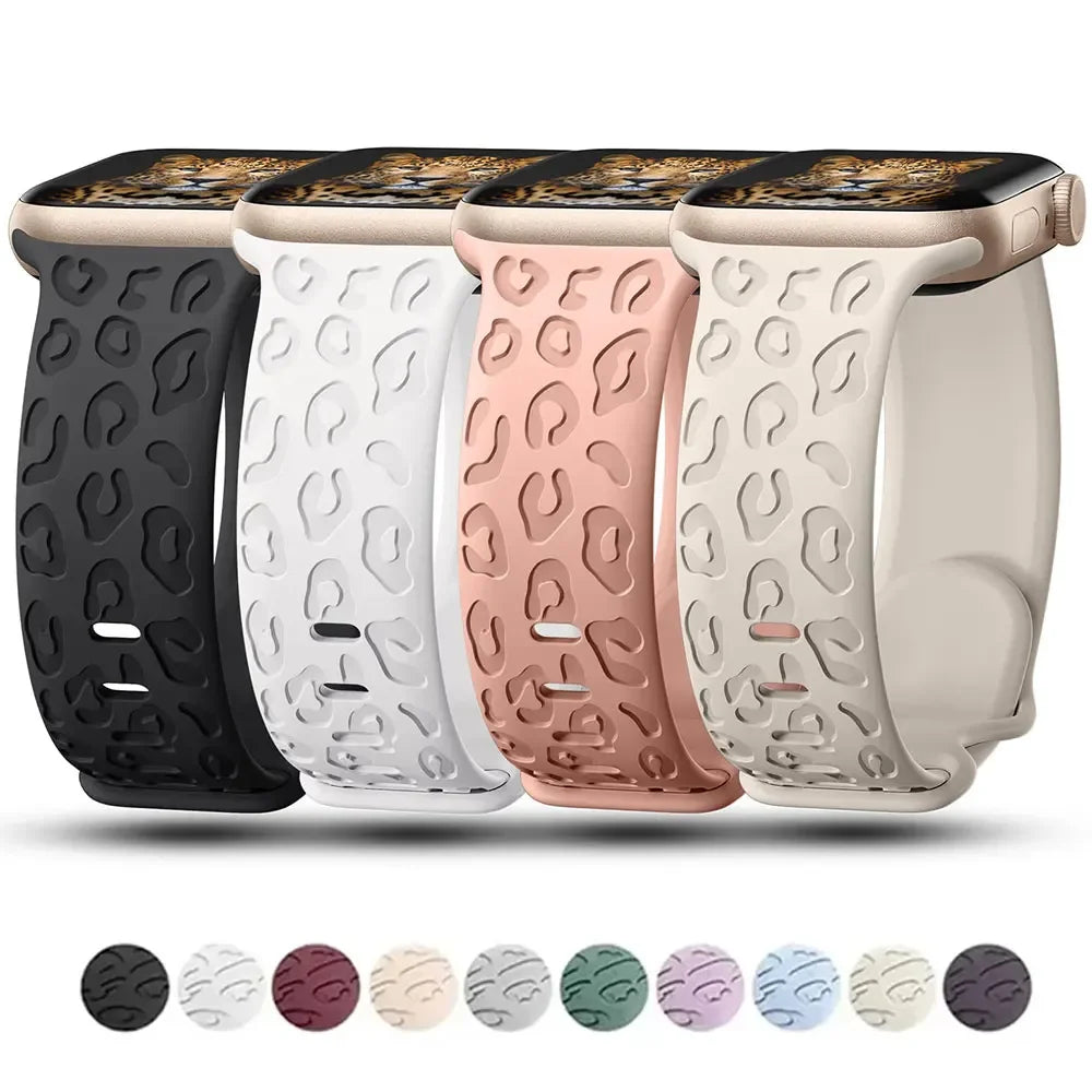 Fashionable Leopard Print Band for Apple Watch - Ideal Phone Accessories