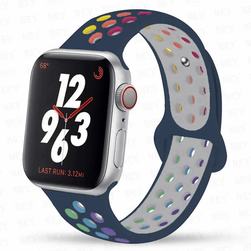 Stylish Sport Silicone Band For Apple Watch - Ideal Phone Accessories