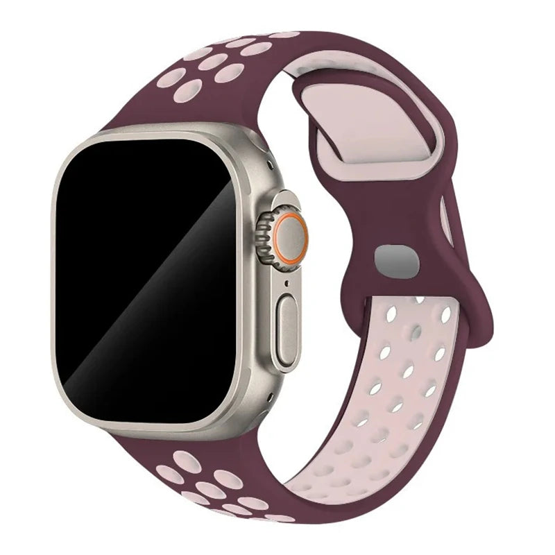 Adorable Breathable Silicone Band for Apple Watch - Ideal Phone Accessories