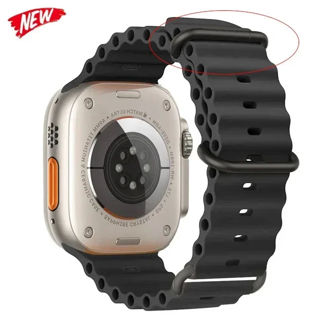 Elegant Ocean Silicone Band for Apple Watch - Ideal Phone Accessories