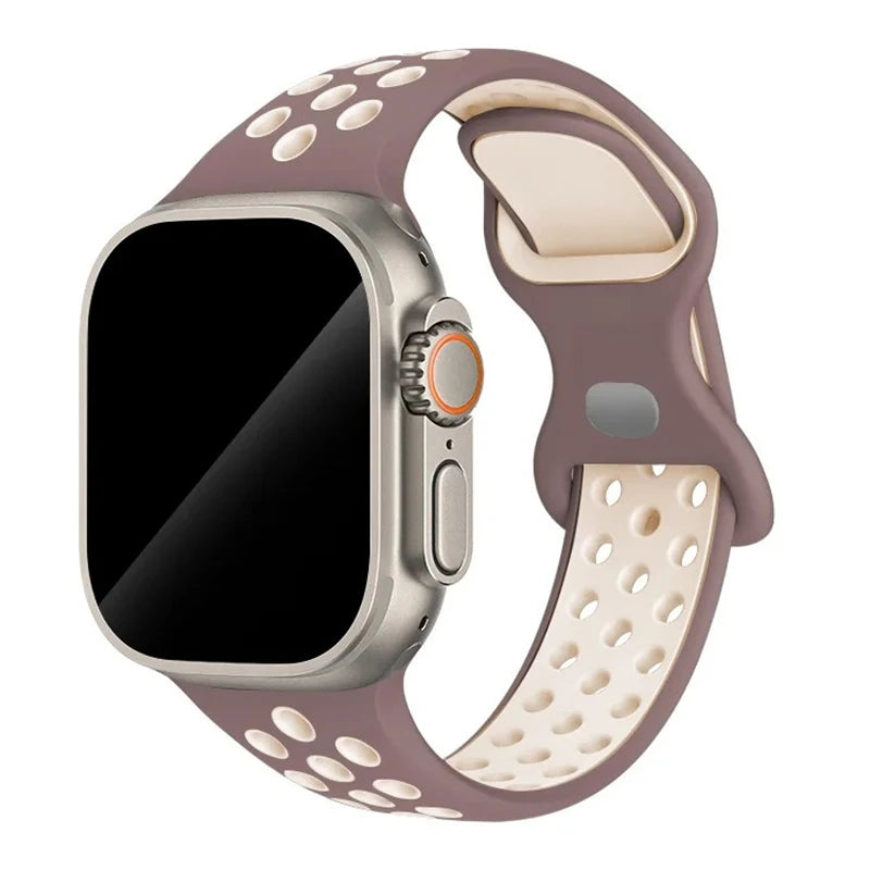 Adorable Breathable Silicone Band for Apple Watch - Ideal Phone Accessories
