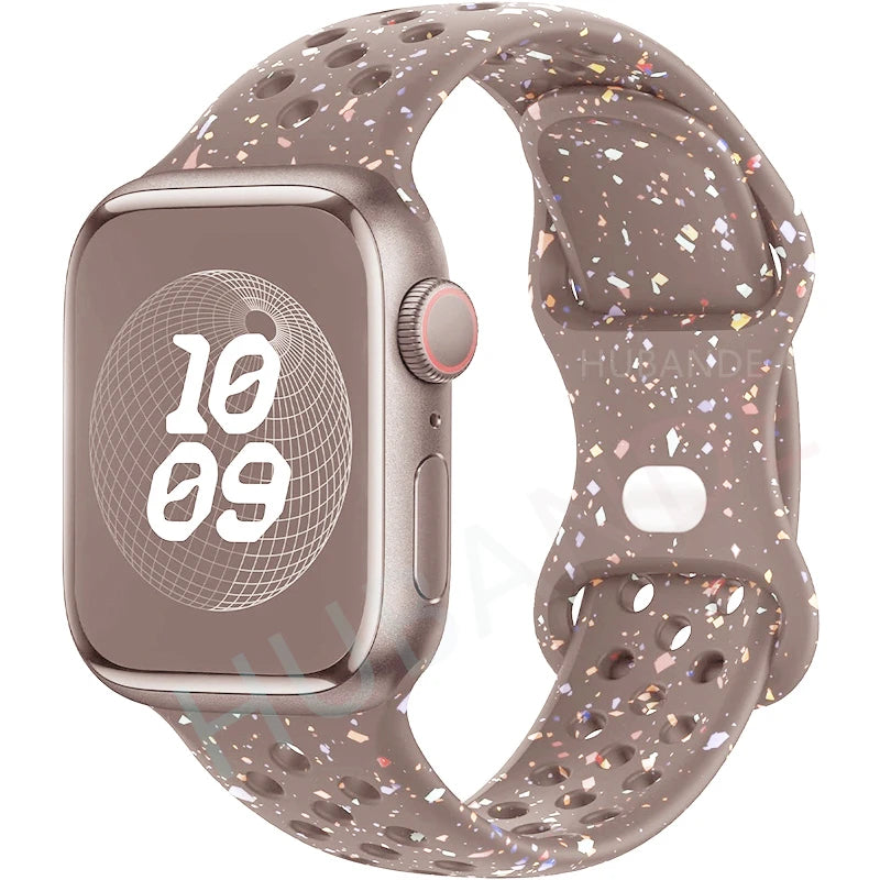 Adorable Breathable Silicone Band for Apple Watch - Ideal Phone Accessories