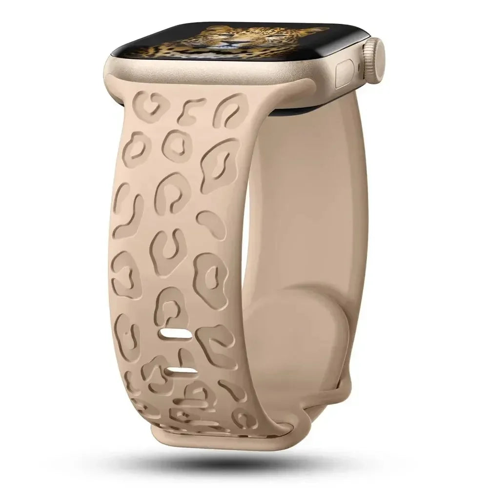 Fashionable Leopard Print Band for Apple Watch - Ideal Phone Accessories