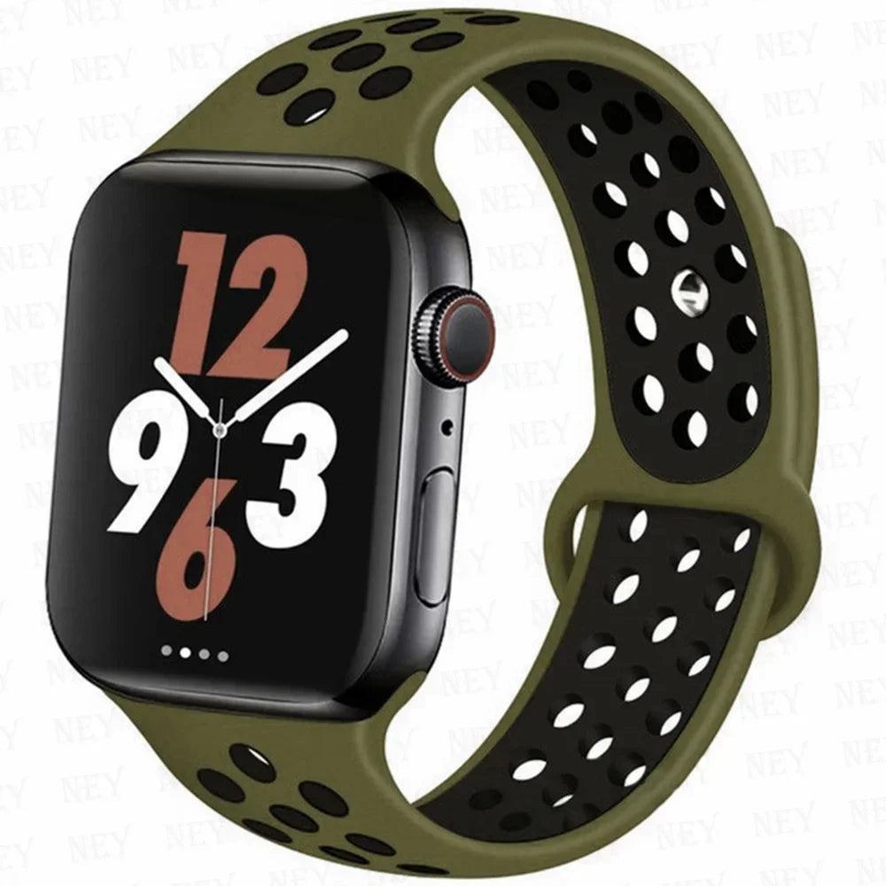 Stylish Sport Silicone Band For Apple Watch - Ideal Phone Accessories