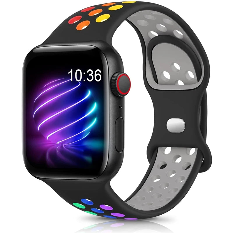 Adorable Breathable Silicone Band for Apple Watch - Ideal Phone Accessories