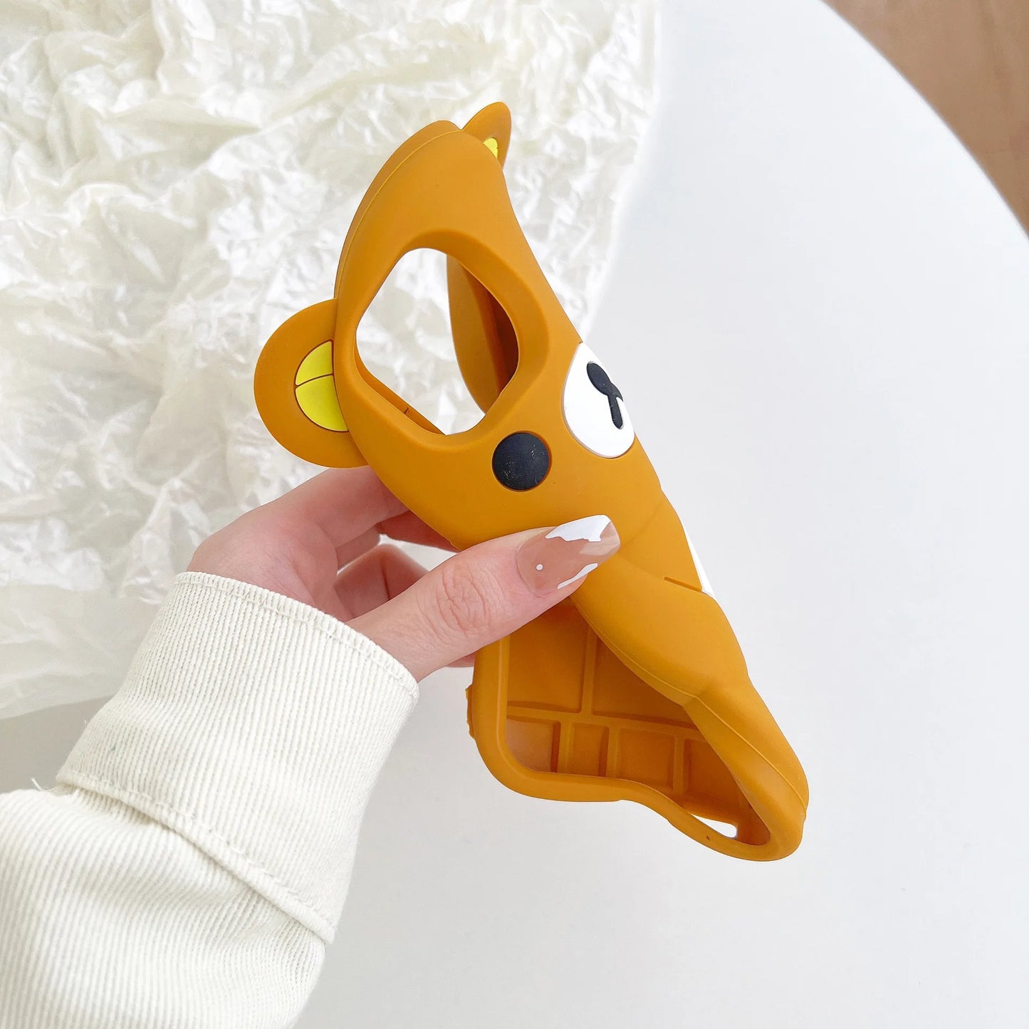 Lovely Silicone Soft Bear Cover Case for iPhone - Ideal Phone Accessories