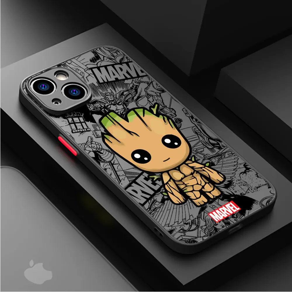 Fantastic Cartoon Groot Spiderman Case for iPhone - Ideal Phone Accessories