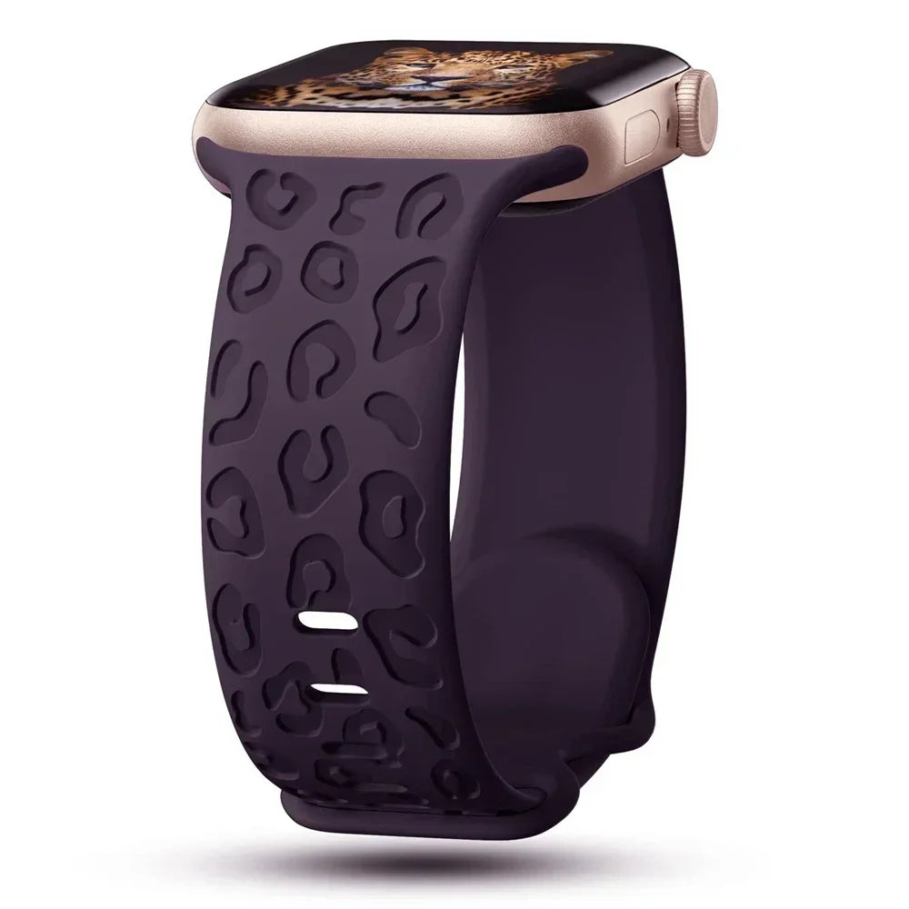 Fashionable Leopard Print Band for Apple Watch - Ideal Phone Accessories