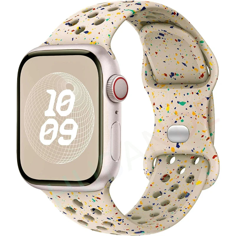 Adorable Breathable Silicone Band for Apple Watch - Ideal Phone Accessories