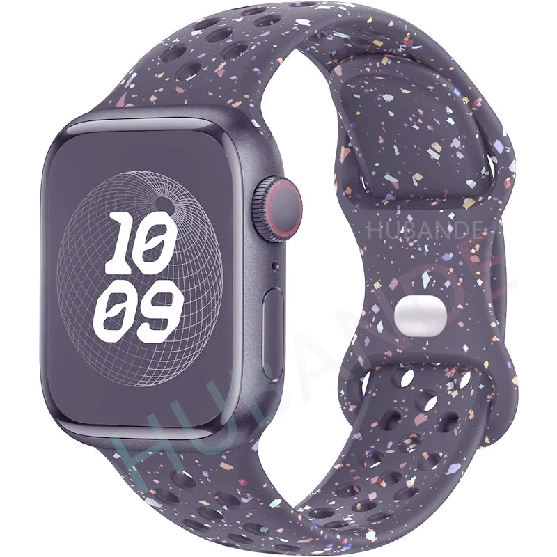 Adorable Breathable Silicone Band for Apple Watch - Ideal Phone Accessories