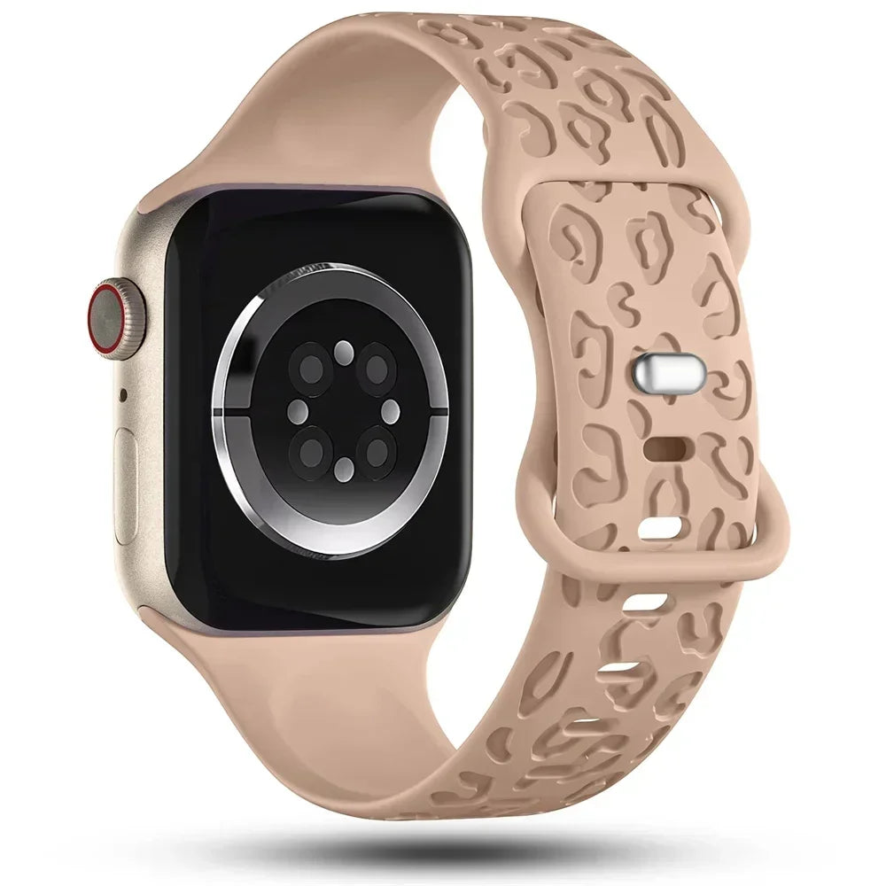 Fashionable Leopard Print Band for Apple Watch - Ideal Phone Accessories