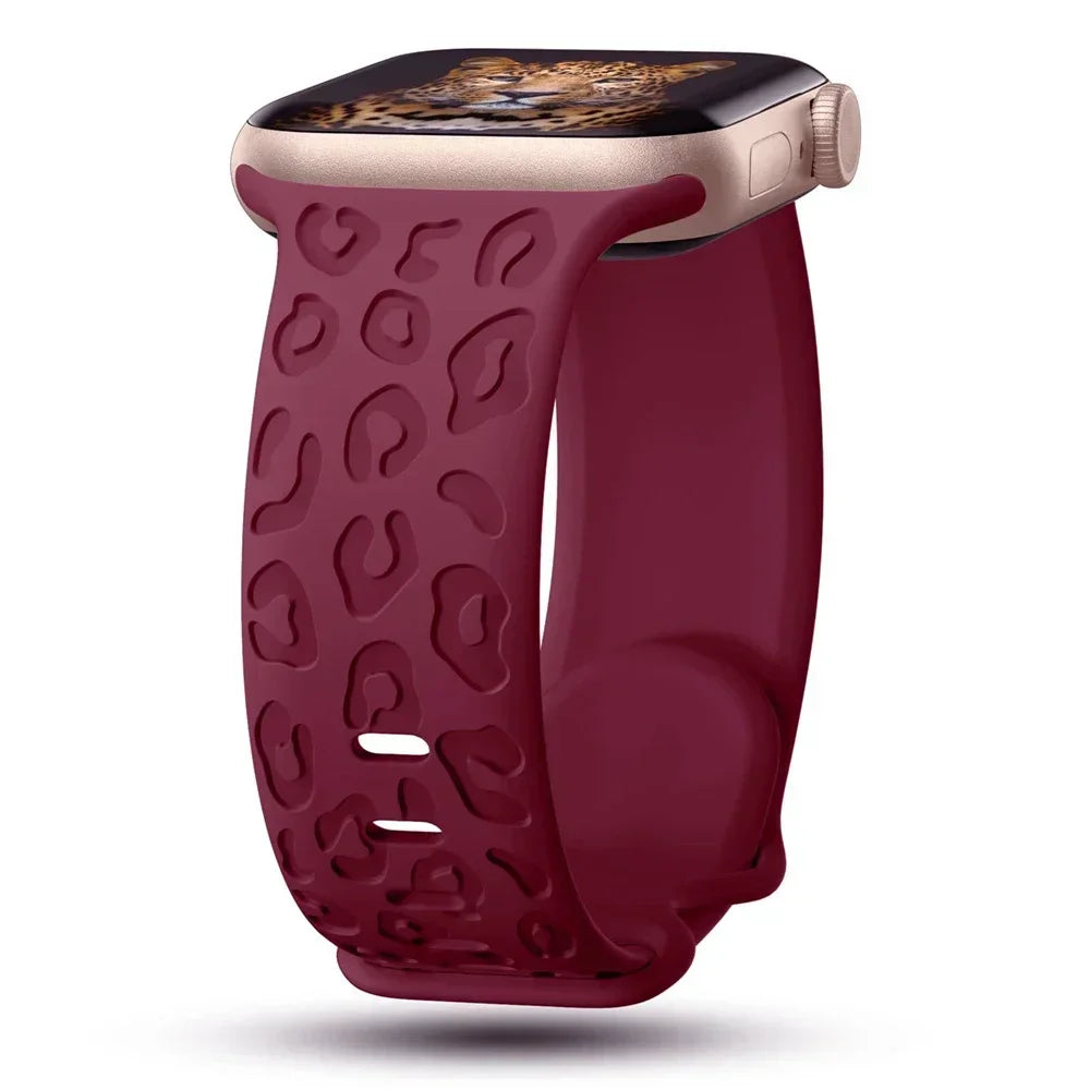 Fashionable Leopard Print Band for Apple Watch - Ideal Phone Accessories