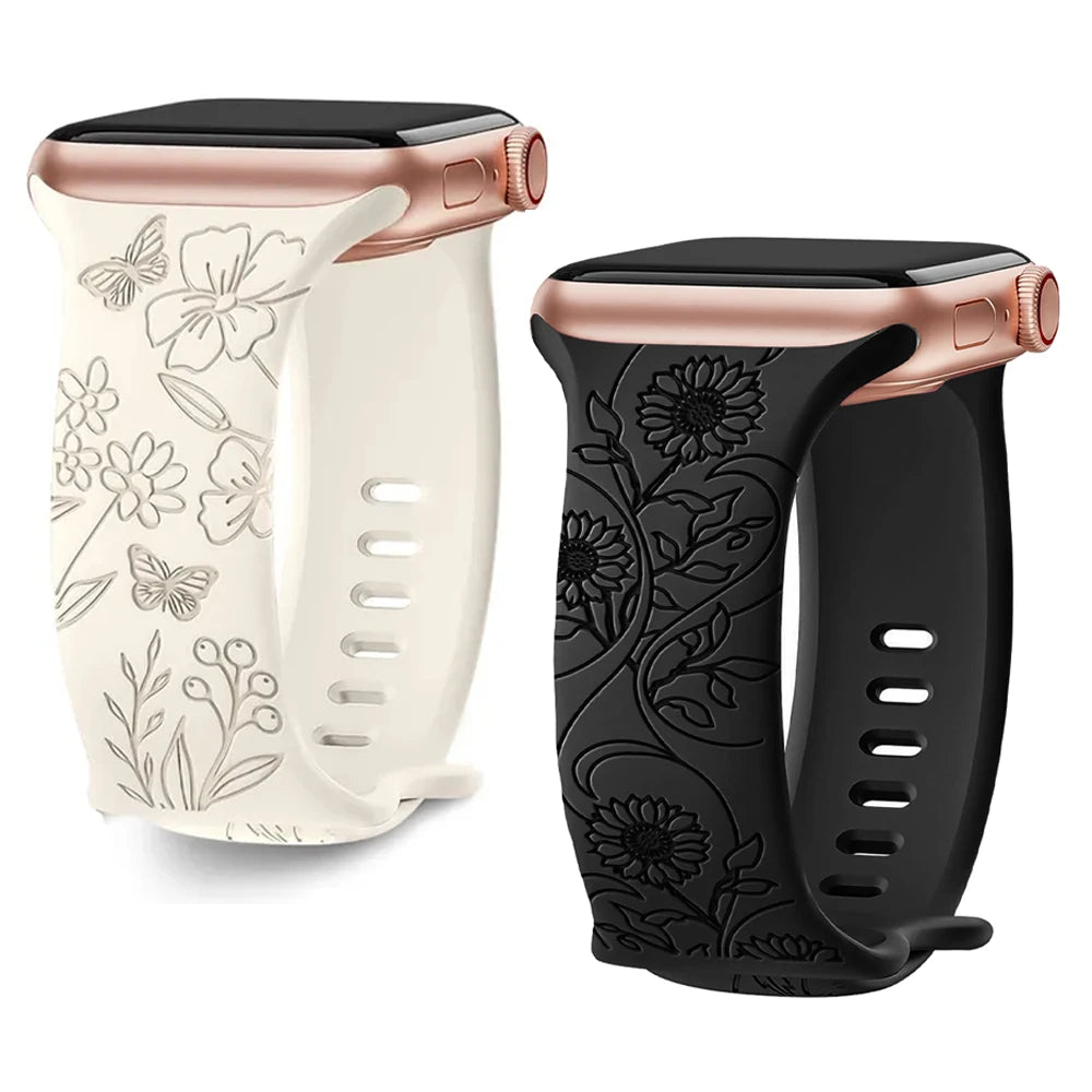 Magnificent Floral Print Band for Apple Watch - Ideal Phone Accessories
