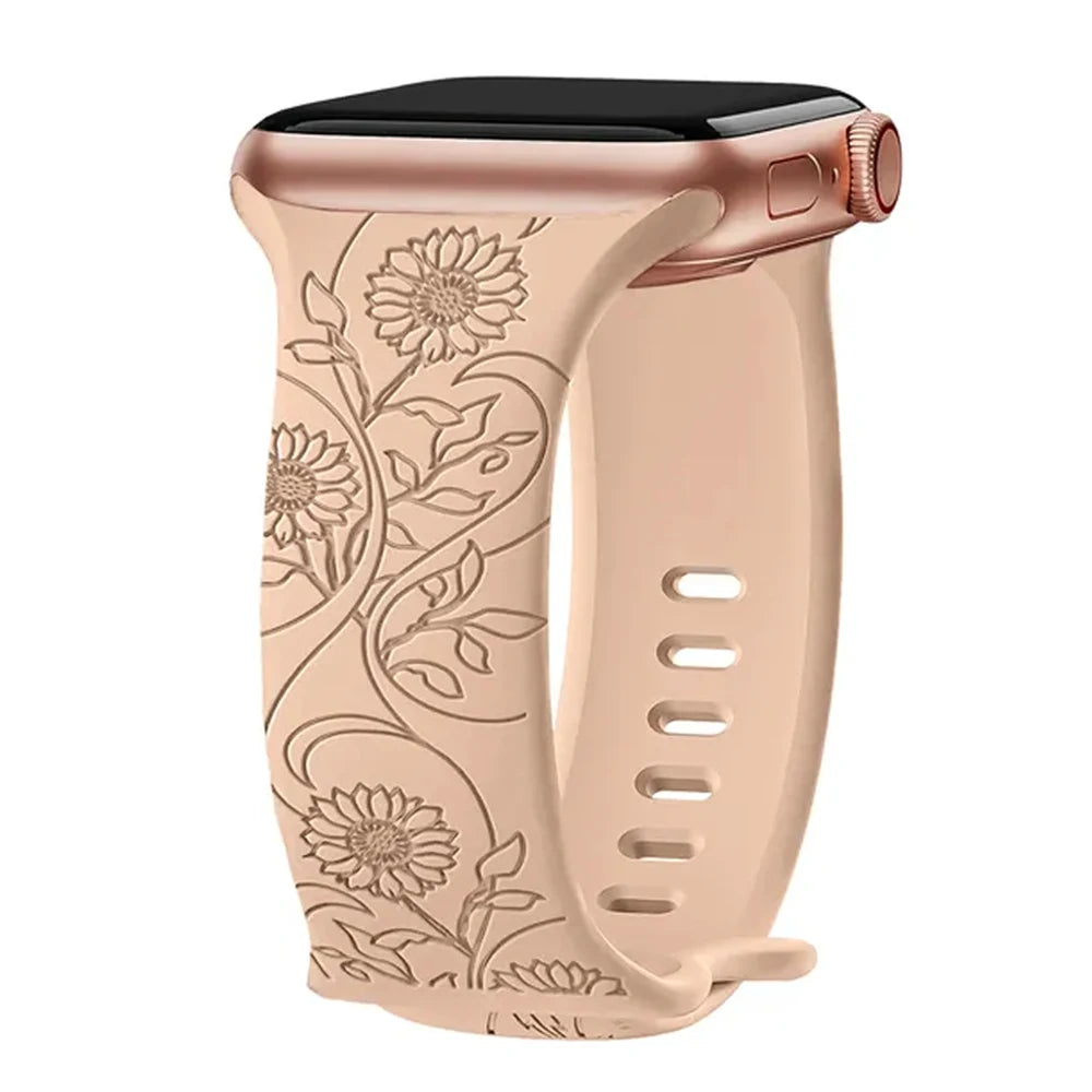 Magnificent Floral Print Band for Apple Watch - Ideal Phone Accessories