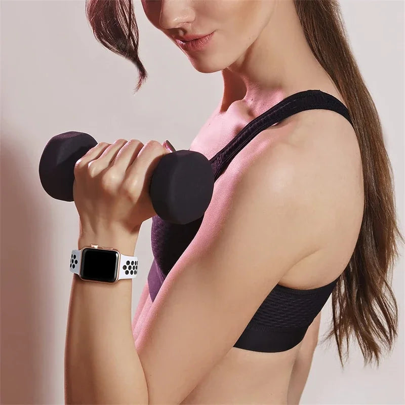 Adorable Breathable Silicone Band for Apple Watch - Ideal Phone Accessories