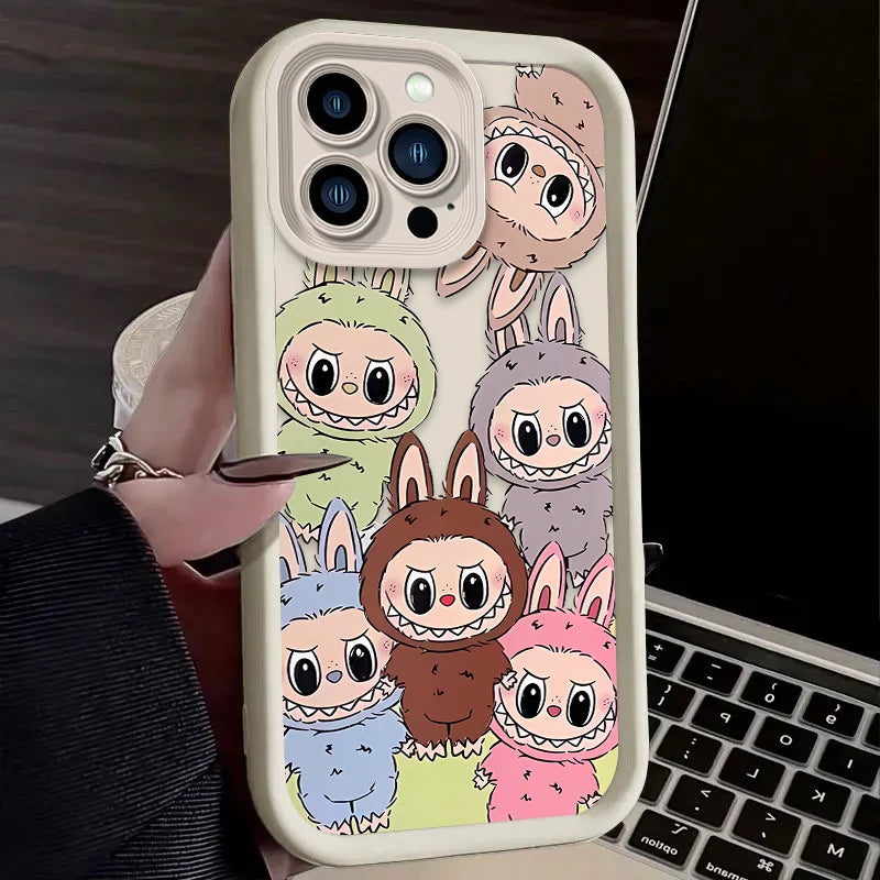 Lovely Cute Labubu Cartoon Case for iPhone - Ideal Phone Accessories