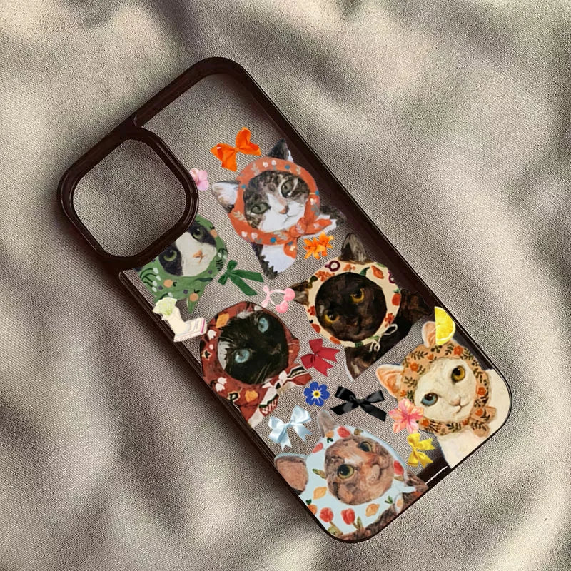 Elegant Clear Cat Design Case for iPhone - Ideal Phone Accessories