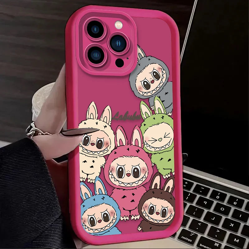 Lovely Cute Labubu Cartoon Case for iPhone - Ideal Phone Accessories