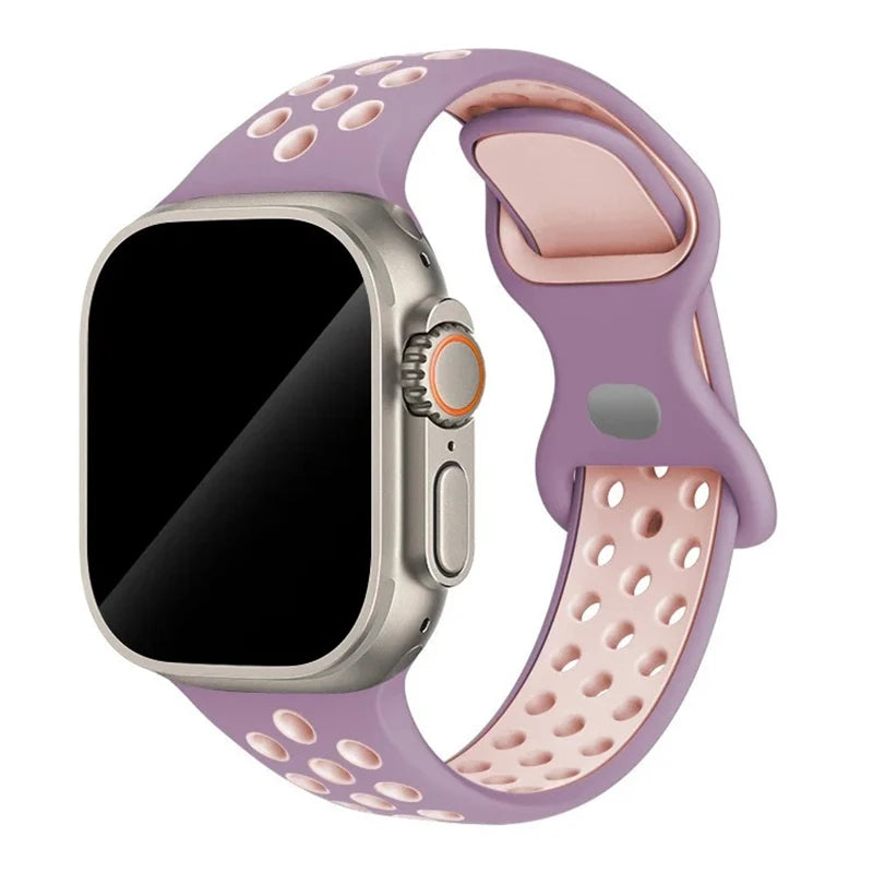 Adorable Breathable Silicone Band for Apple Watch - Ideal Phone Accessories